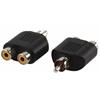 Sdoppiatore RCA VALUELINE AC-016 da 2 RCA femmina a 1 RCA maschio 